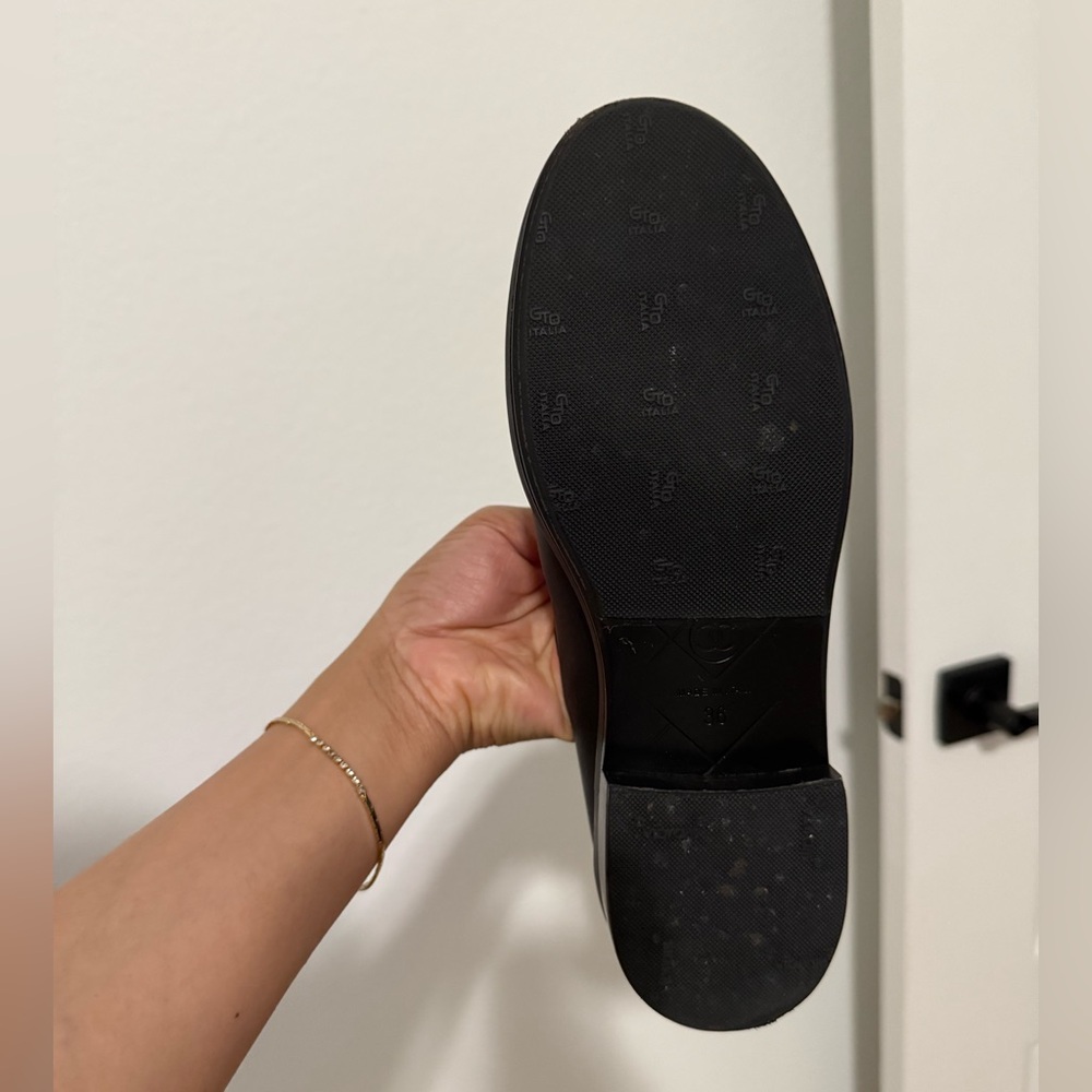 CHANEL Black Quilted Leather Loafers - Picture 7 of 8